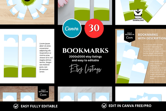 Download 30 Bookmark Etsy Mockup - Etsy mockup Collection